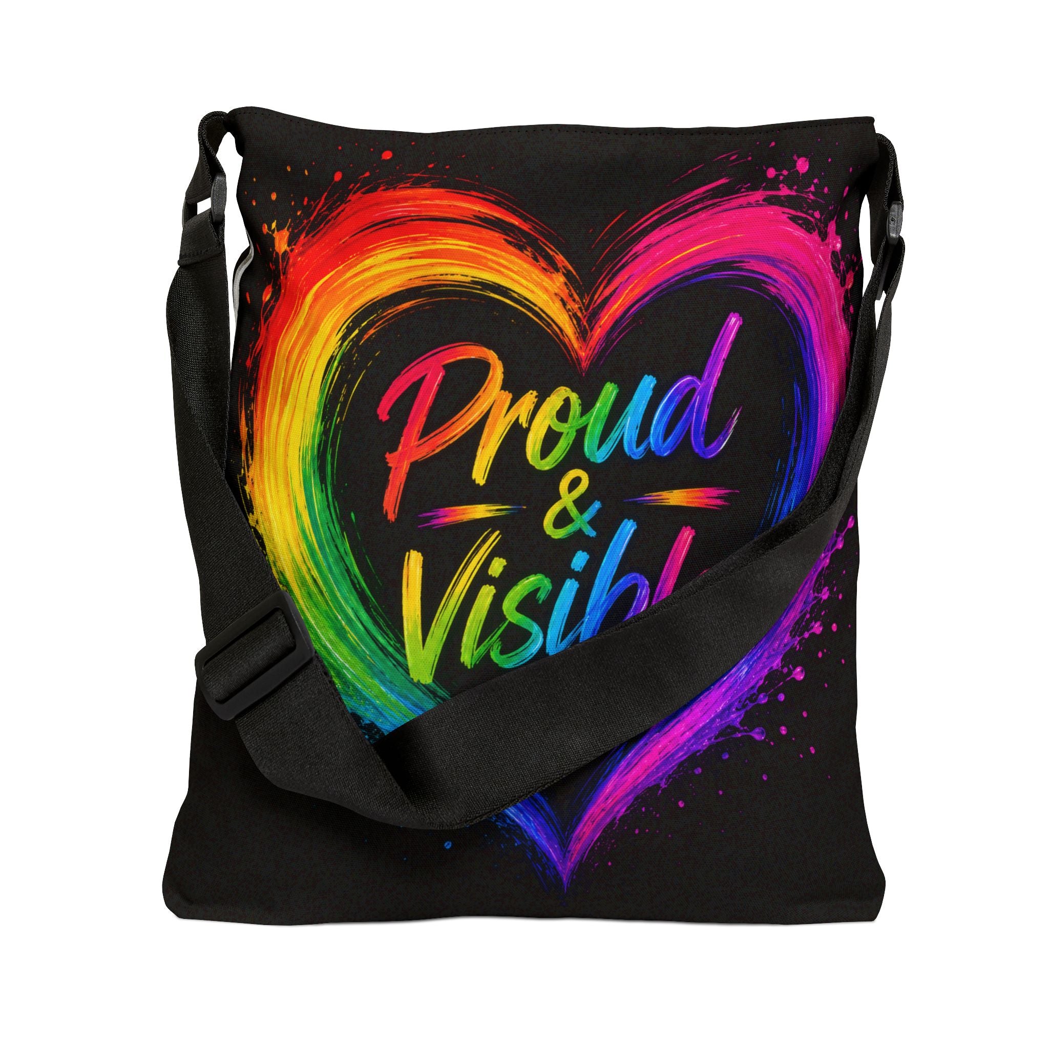 Proud and Visible Adjustable Tote Bag (AOP)