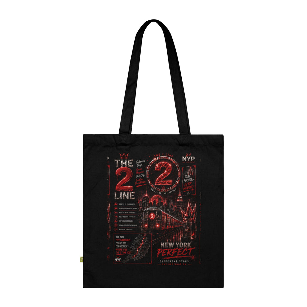 NYP 2 Line Organic Cotton Tote Bag