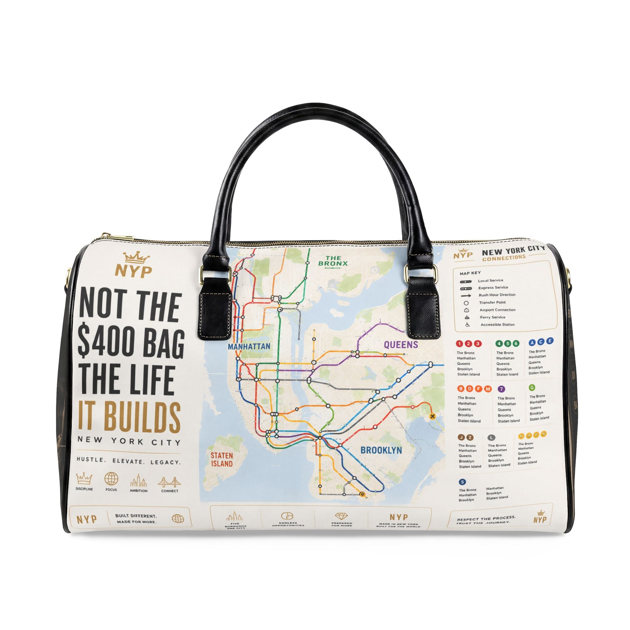 Not the $400 Faux Leather Travel Bag