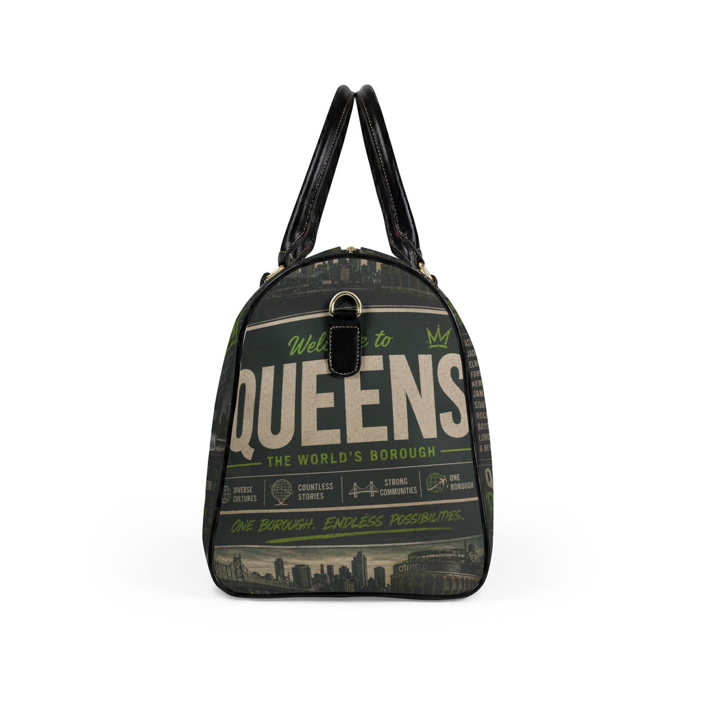 Queens Faux Leather Travel Bag
