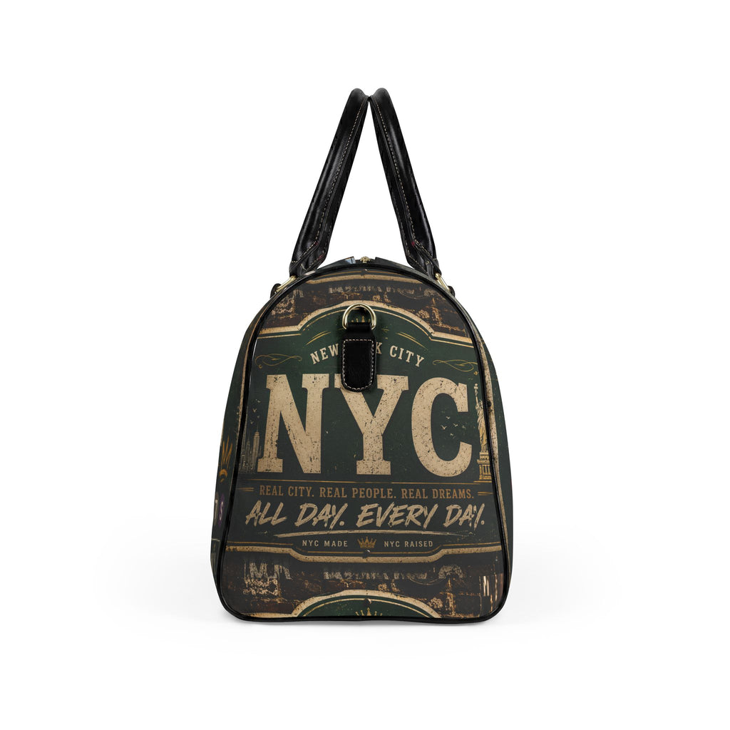 Manhattan Faux Leather Travel Bag