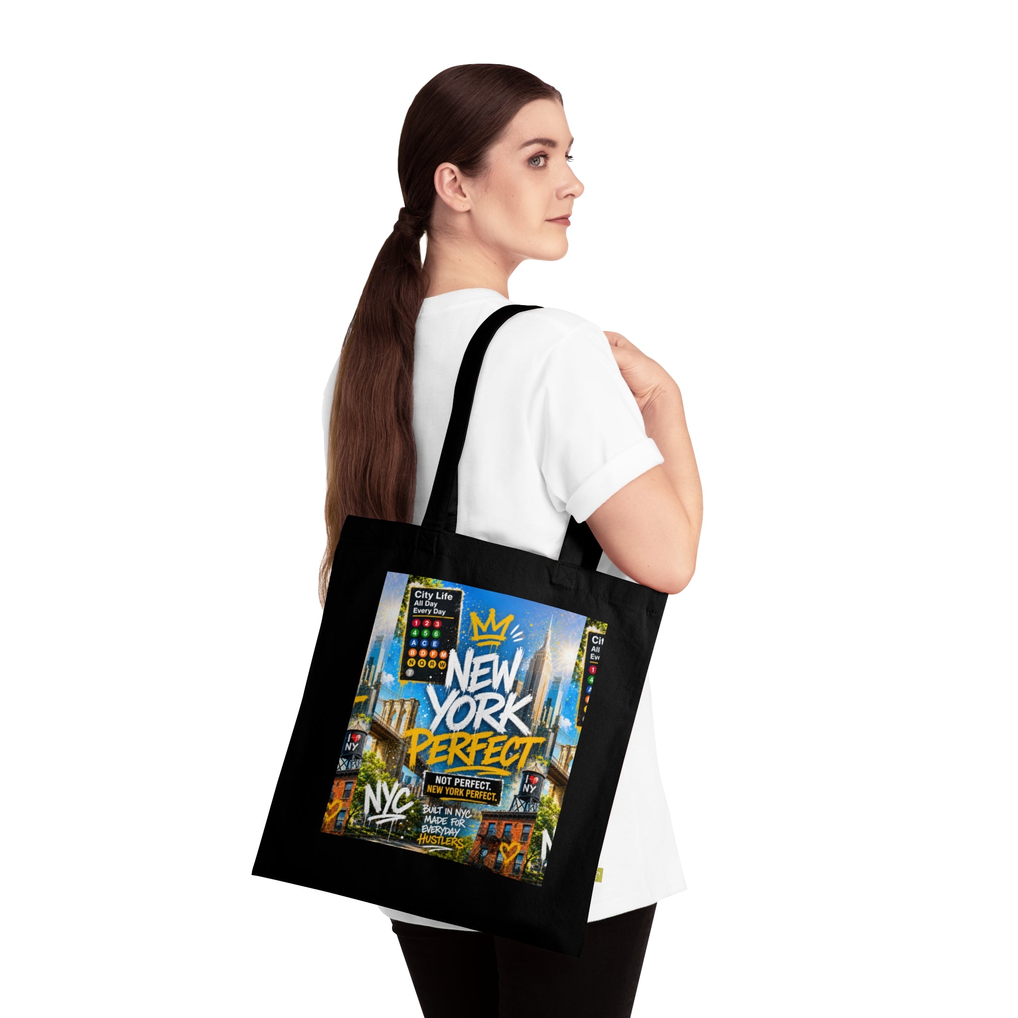 New York Perfect Organic Cotton Tote Bag