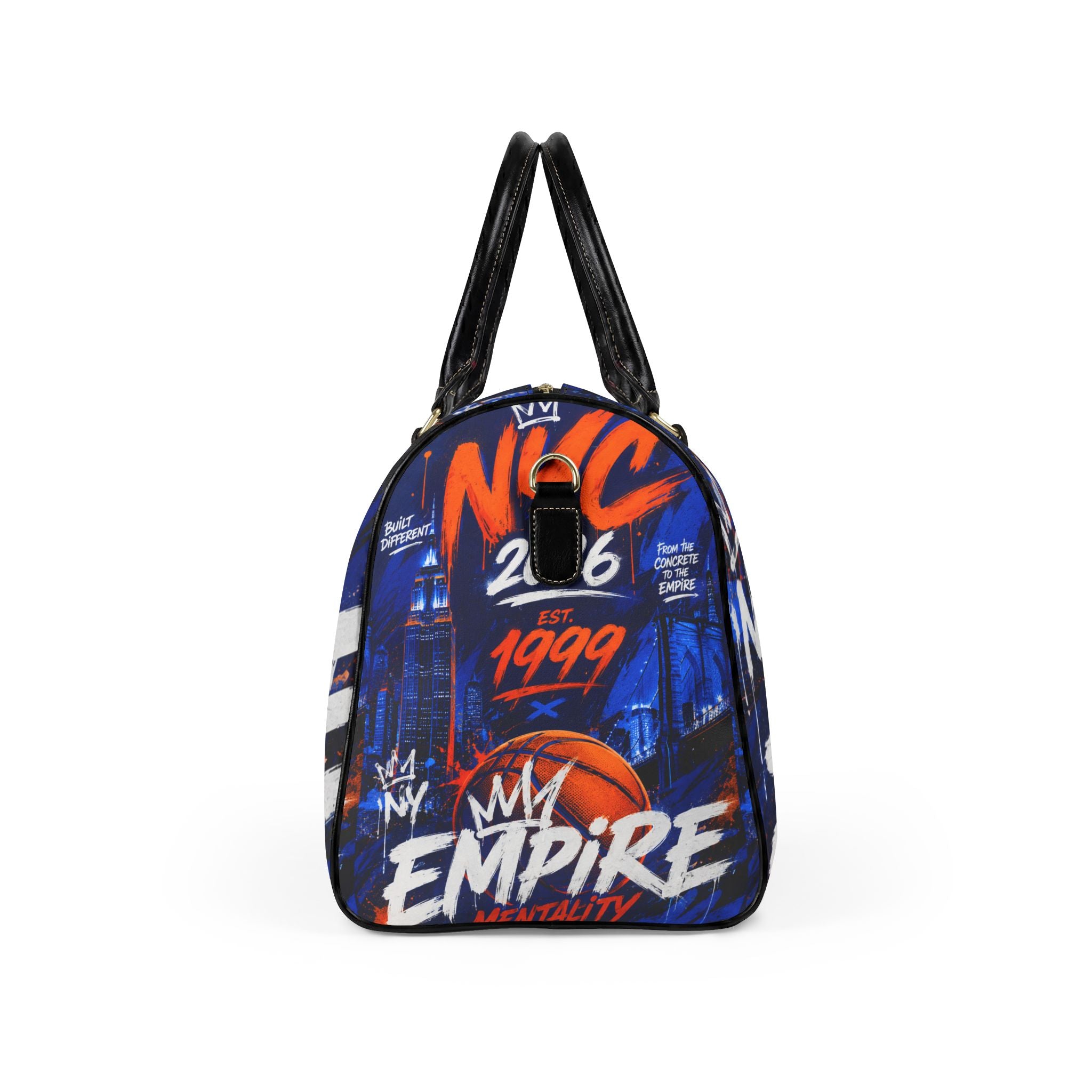 NY Empire Faux Leather Travel Bag