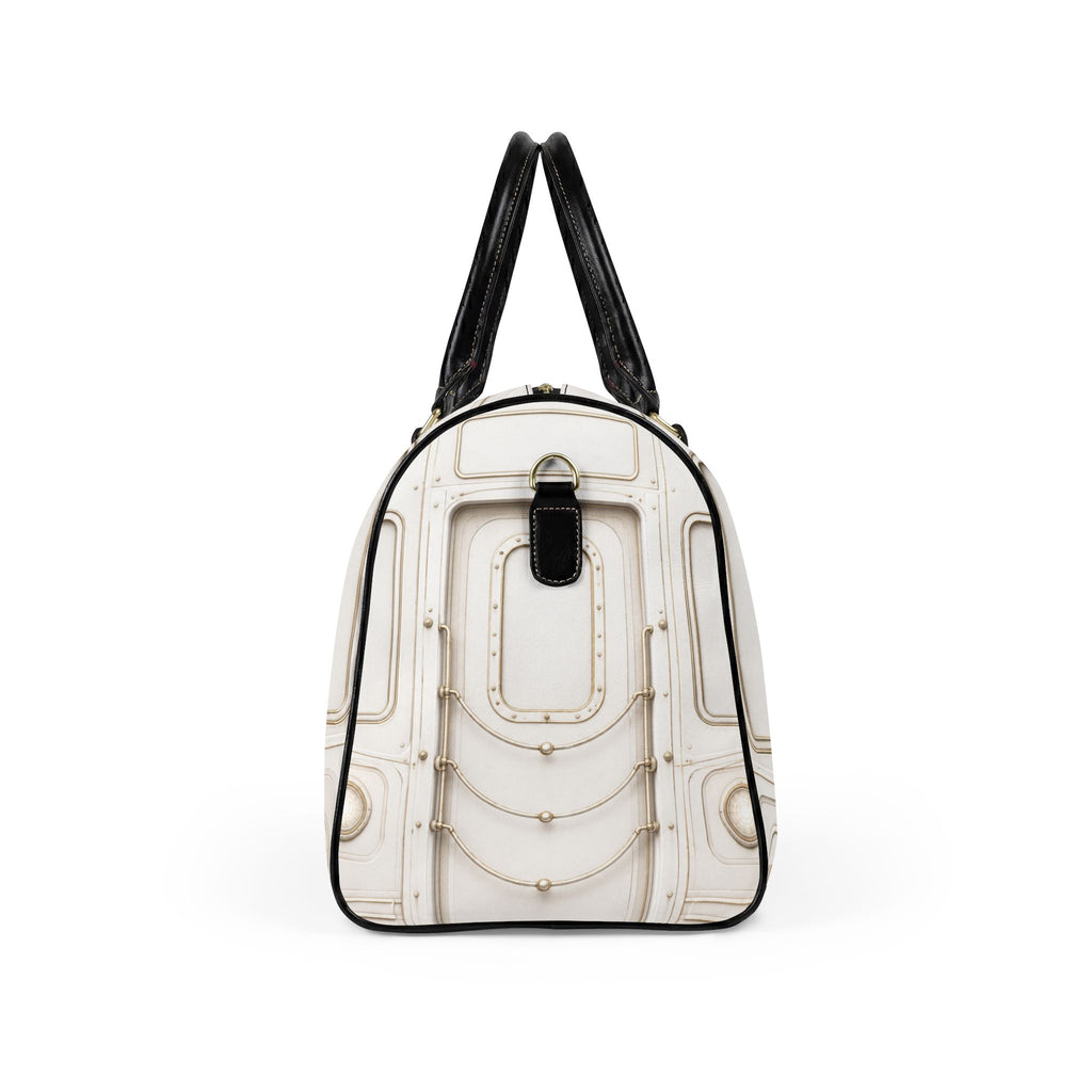 NYP White | Champagne Gold Leather Bag