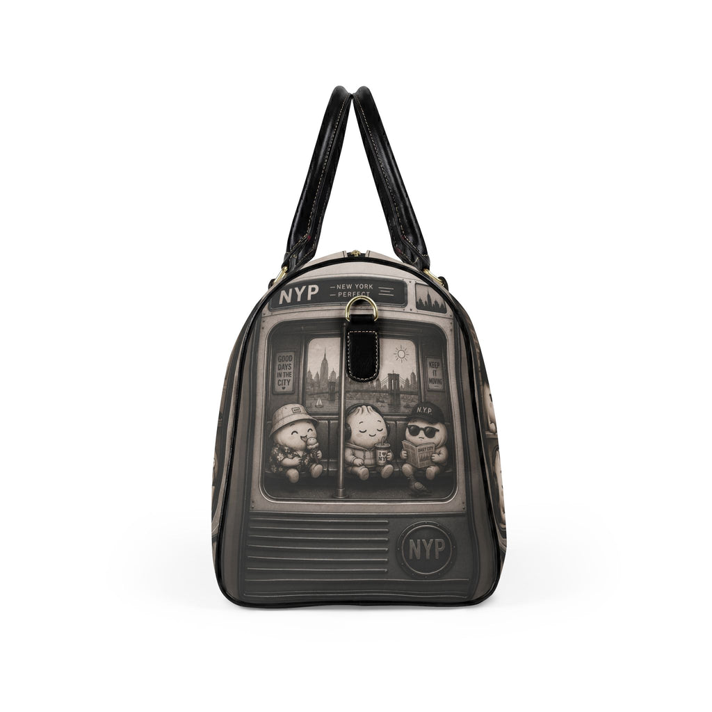 Faux Leather Travel Bag