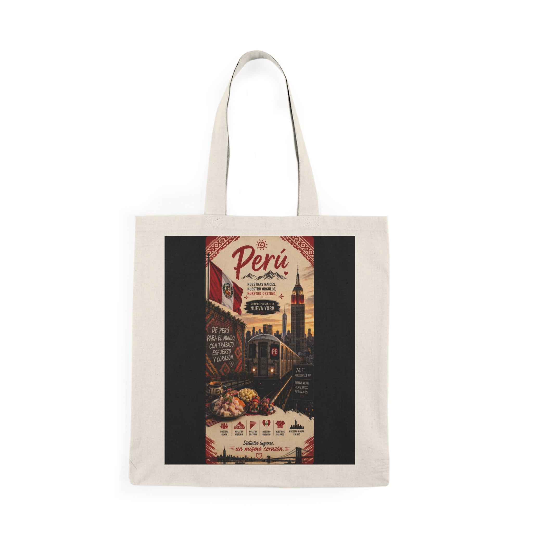 New York Perfect Peru Natural Tote Bag