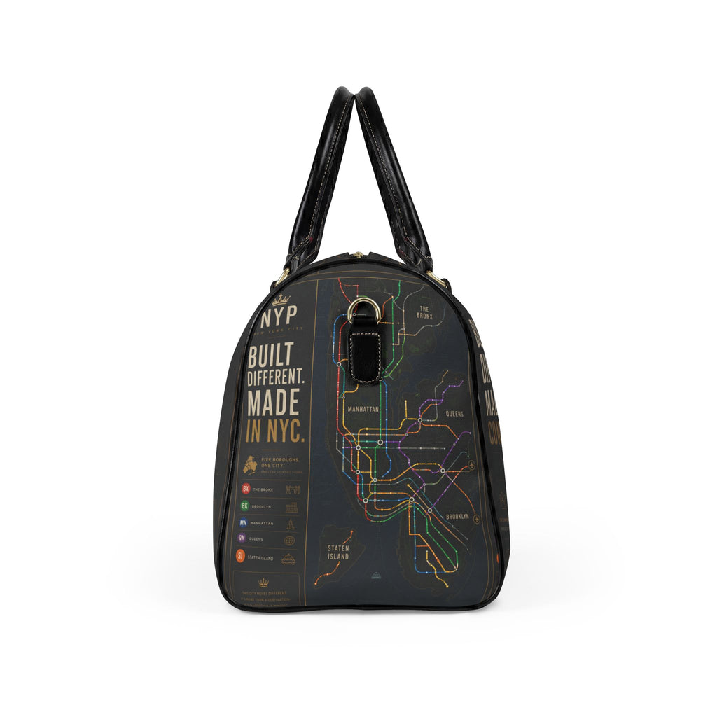 NYP Built Different Leather Travel Bag