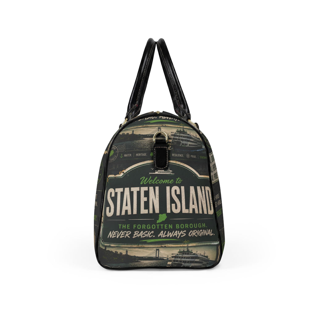 Staten Island Faux Leather Travel Bag