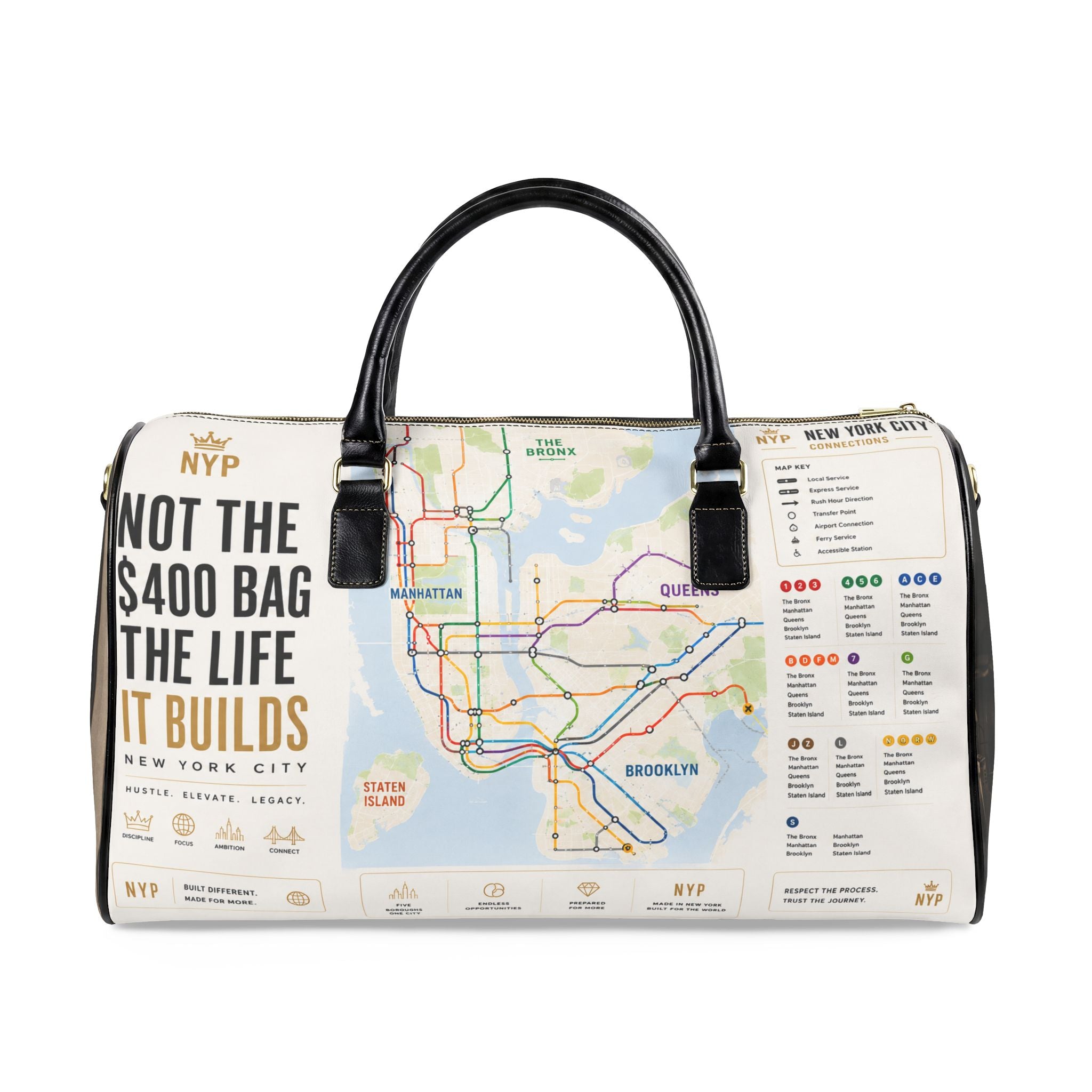 Not the $400 Faux Leather Travel Bag