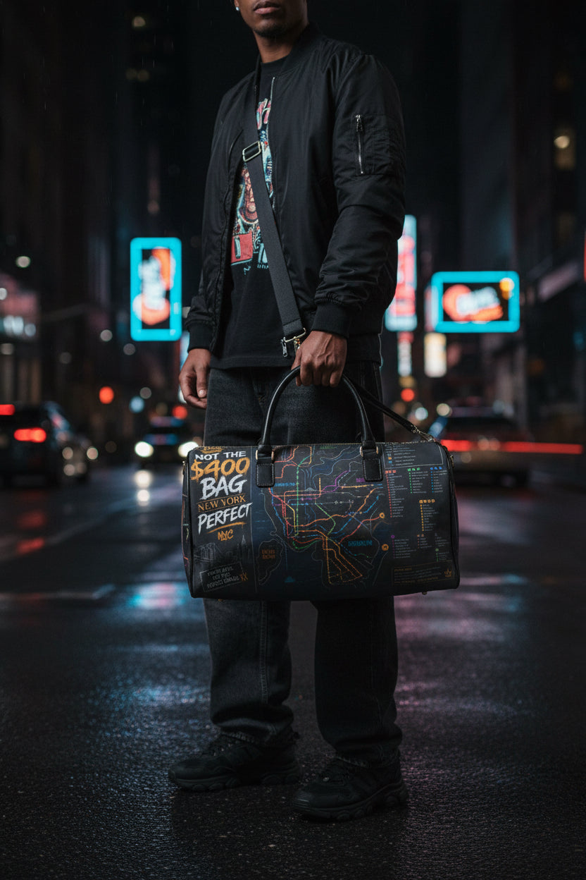 Not $400 Faux Leather NYC Bag