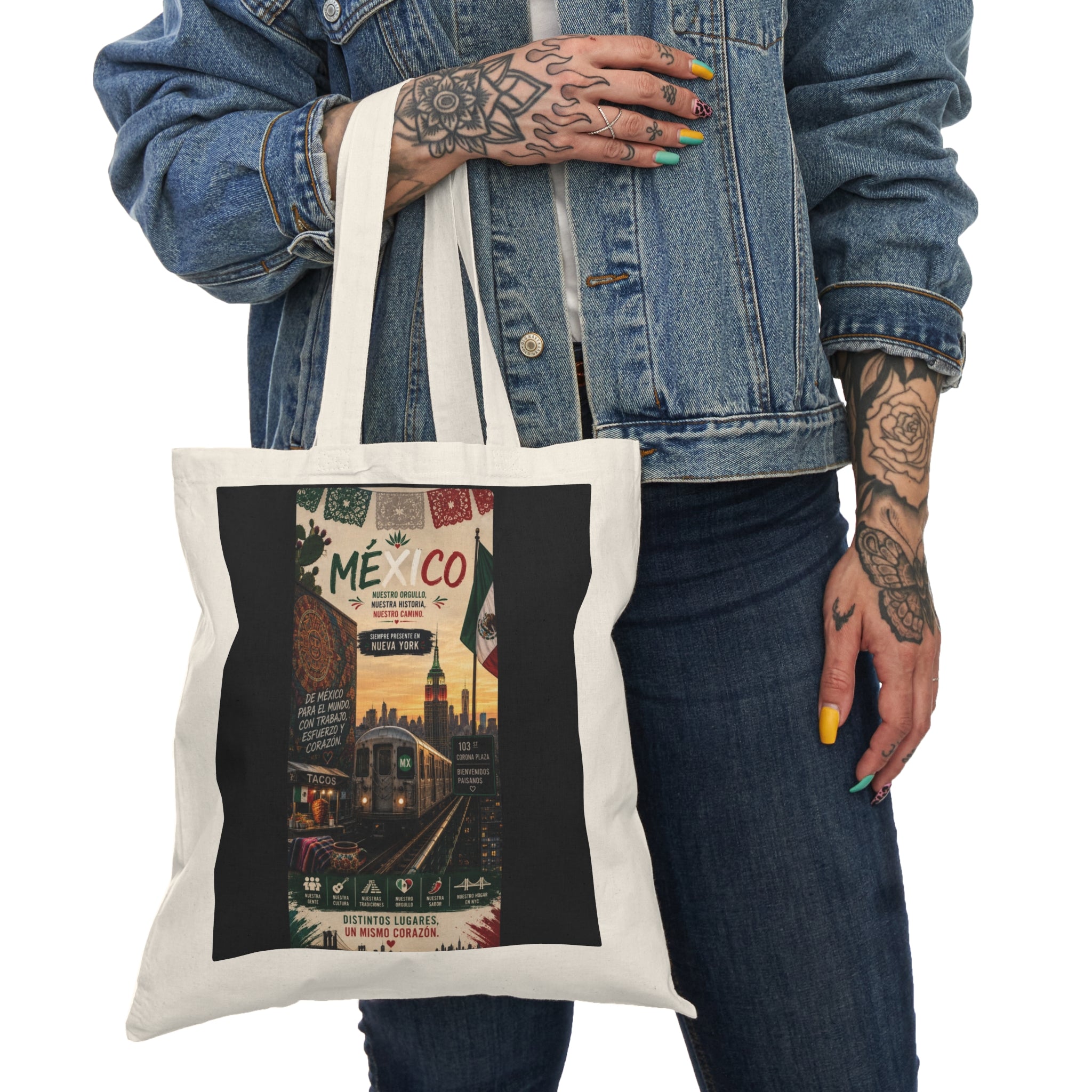 New York Perfect Mexico Natural Tote Bag