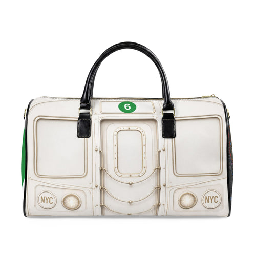 6-Train Faux Leather Travel Bag