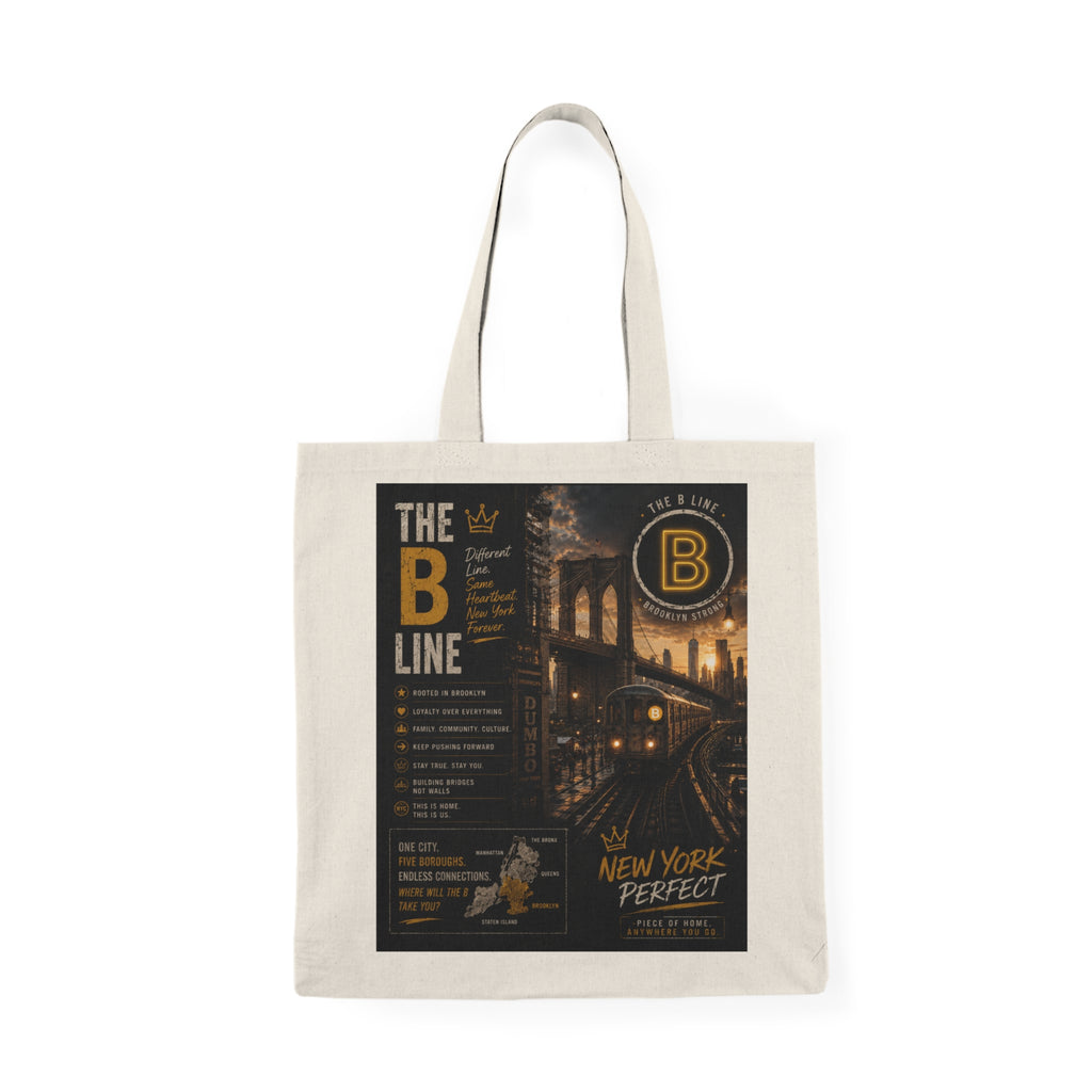 B Line Natural Tote Bag