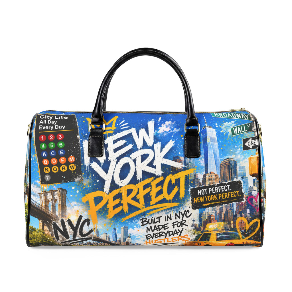 NYP Summer Faux Leather Travel Bag