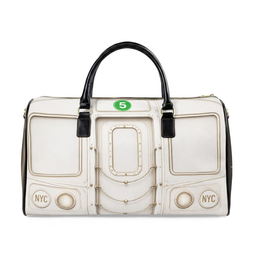 5 Line Leather Travel Bag