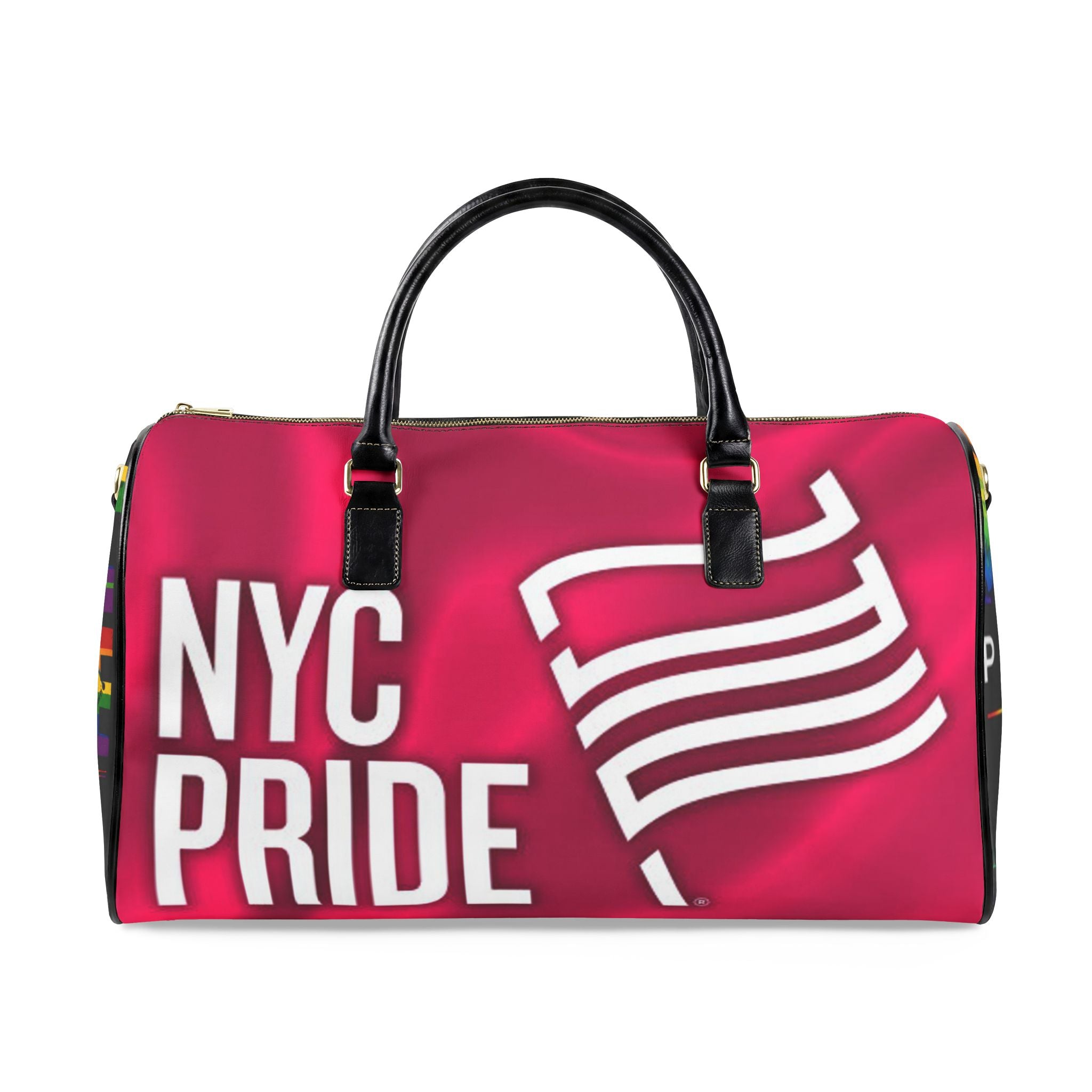 Faux Leather Travel Bag