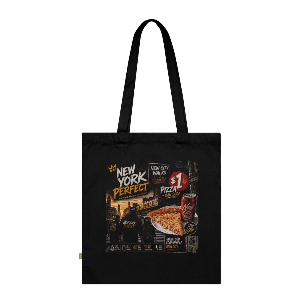 NYP Loves Pizza Organic Cotton Tote Bag