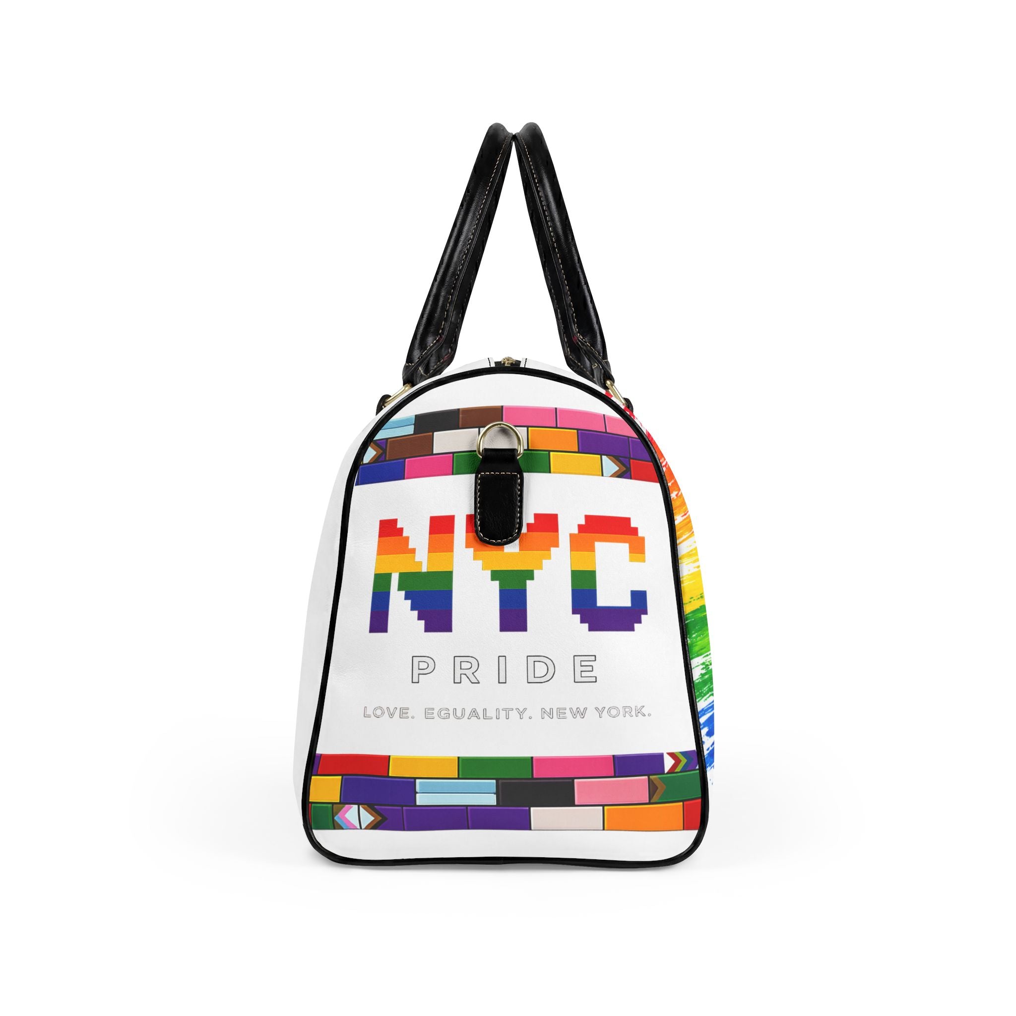 NYC Pride Faux Leather Travel Bag