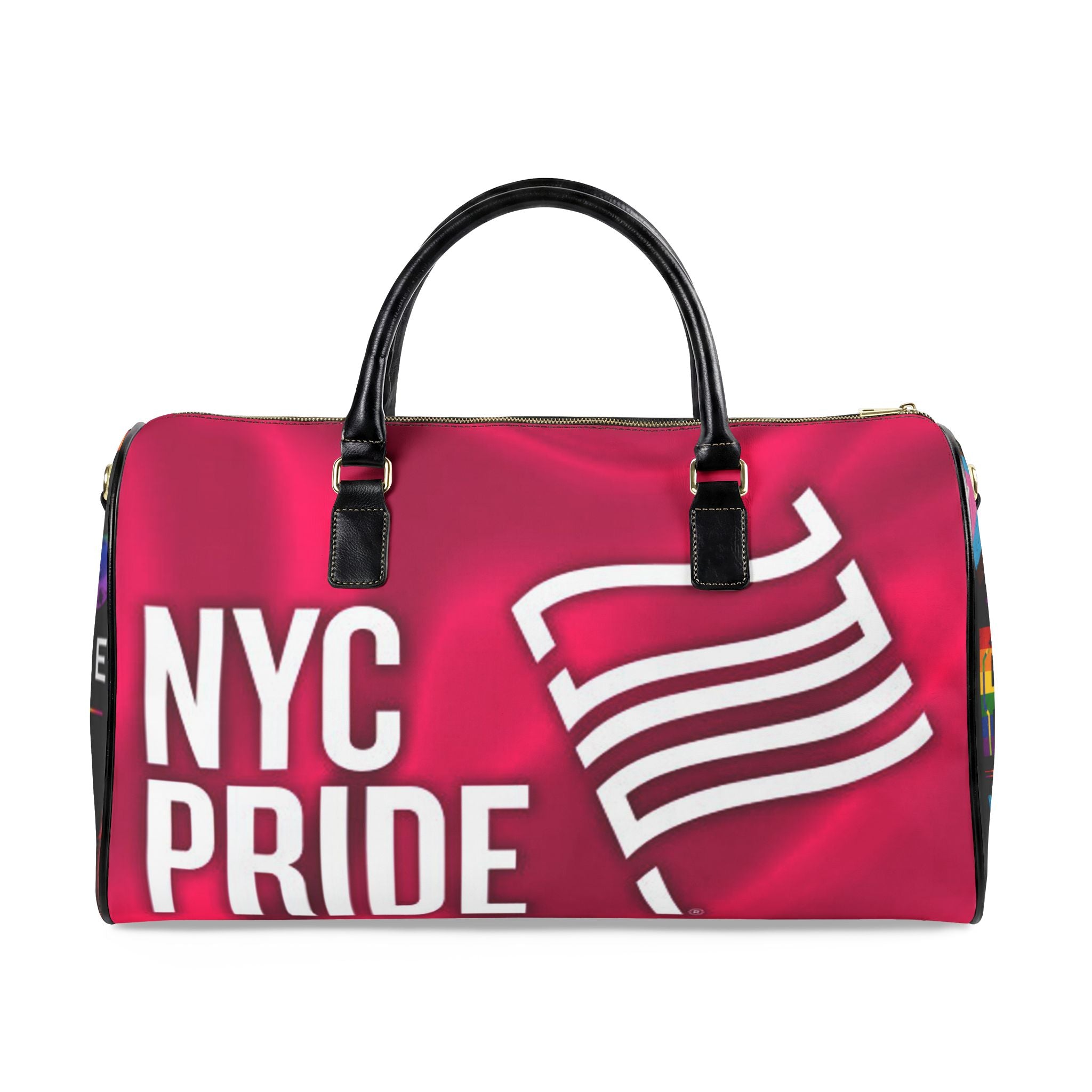 Faux Leather Travel Bag