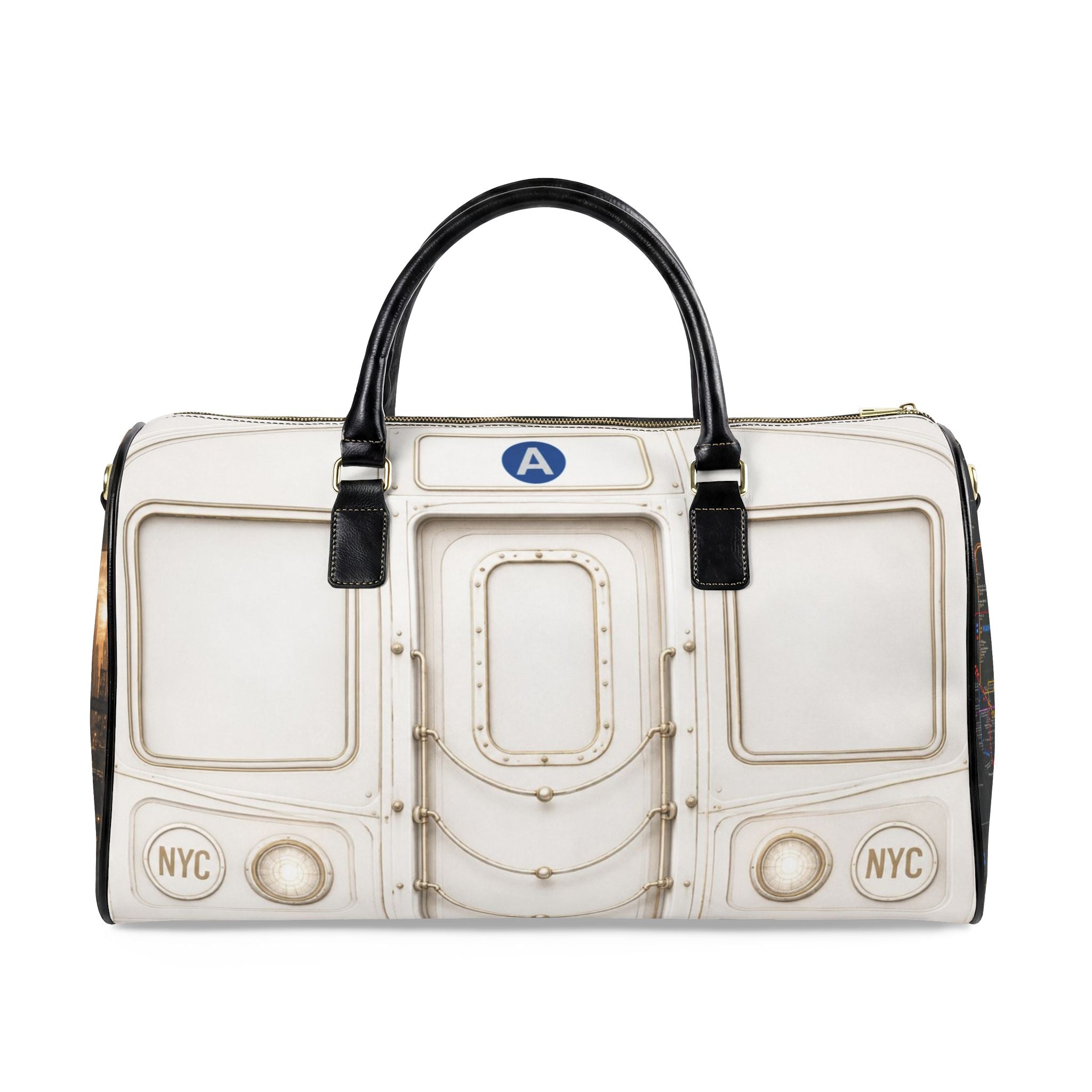 A-Train Faux Leather Travel Bag