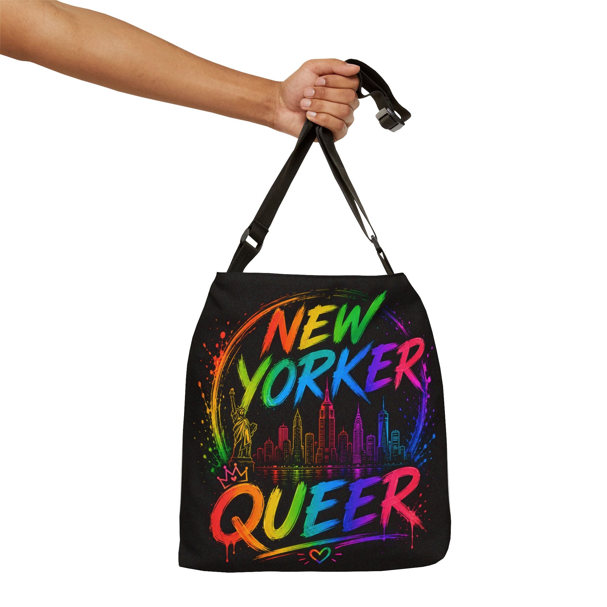 New Yorker Queer Adjustable Tote Bag (AOP)