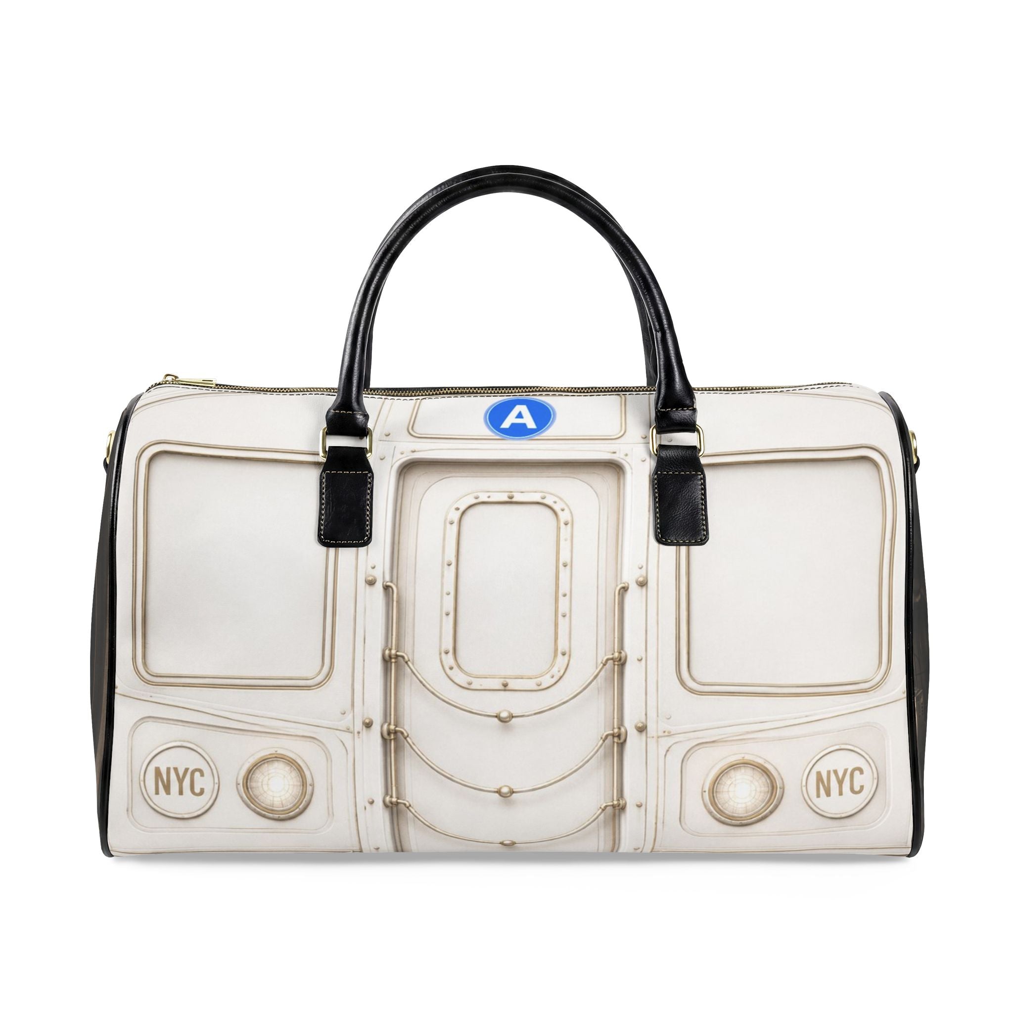 A Line Leather Travel Bag