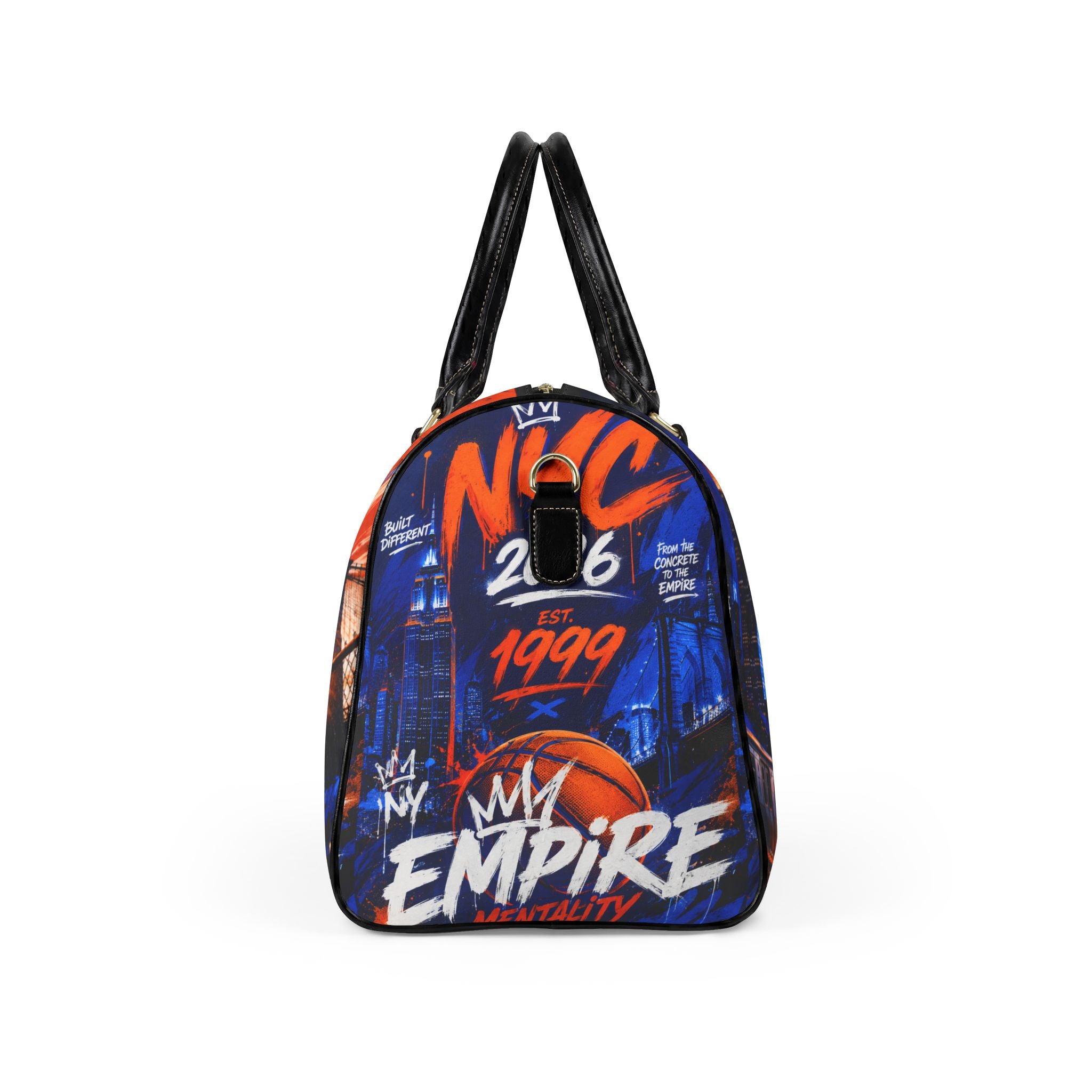 Basketball Season Pride Faux Leather Travel Bag