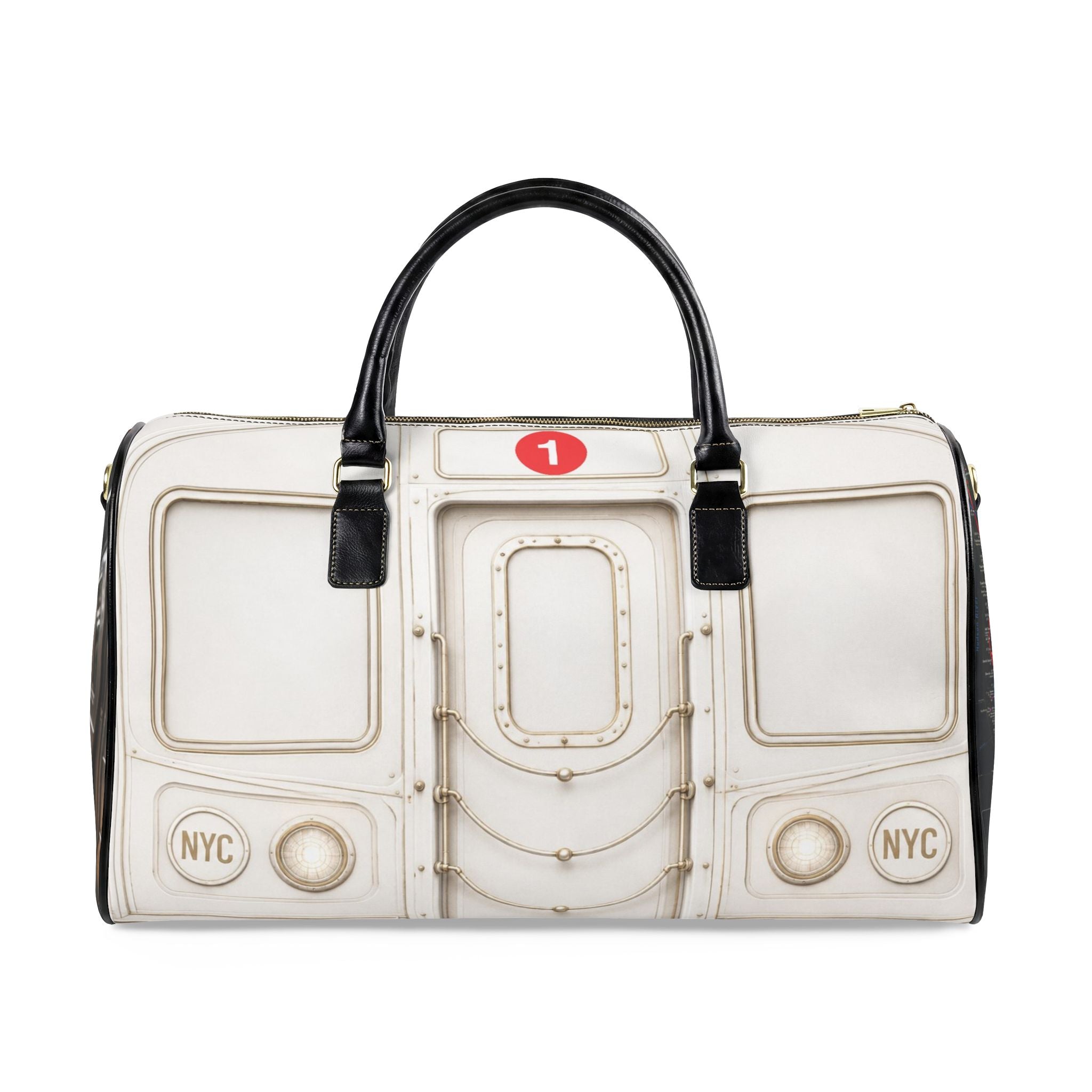 1-Train Faux Leather Travel Bag