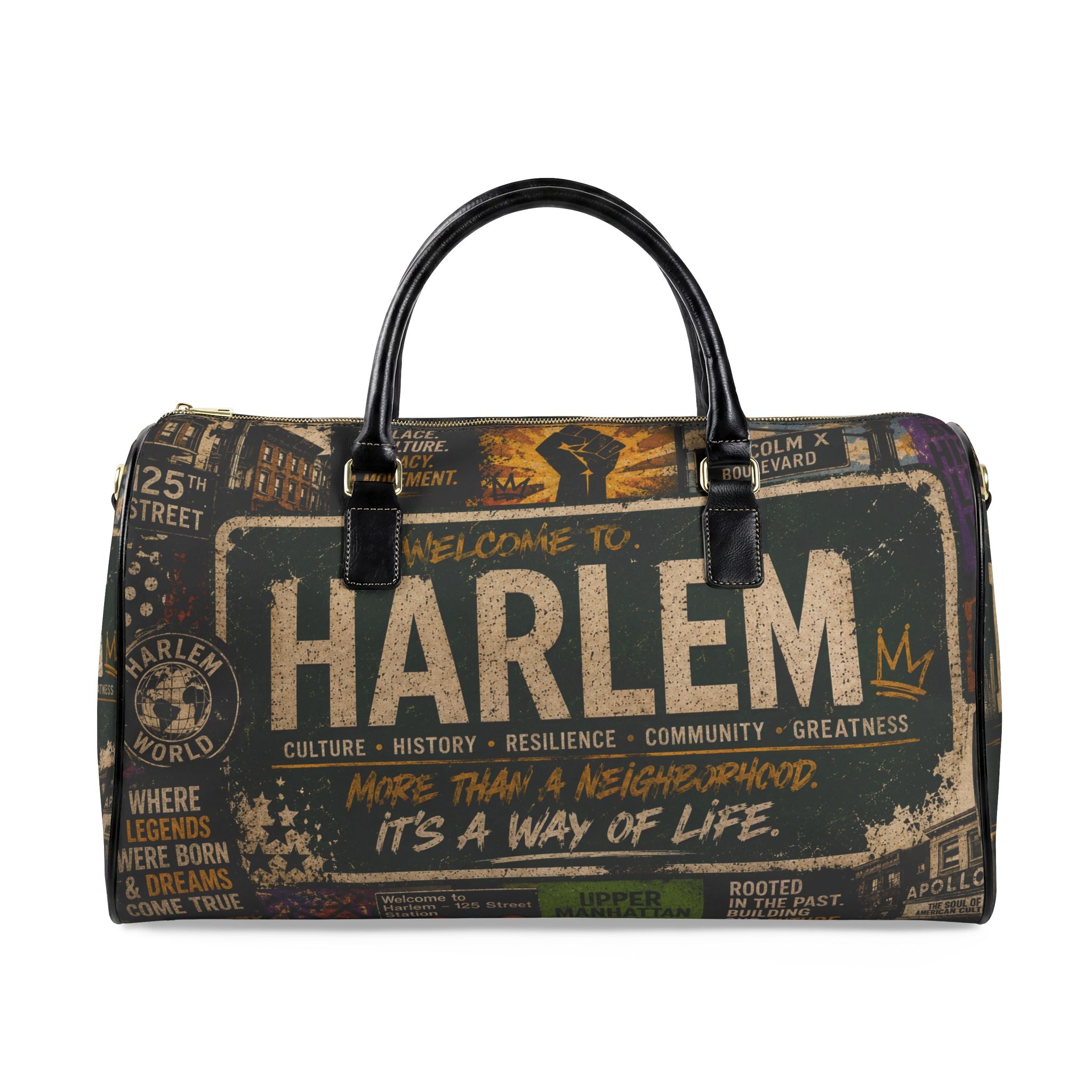 Harlem Faux Leather Travel Bag