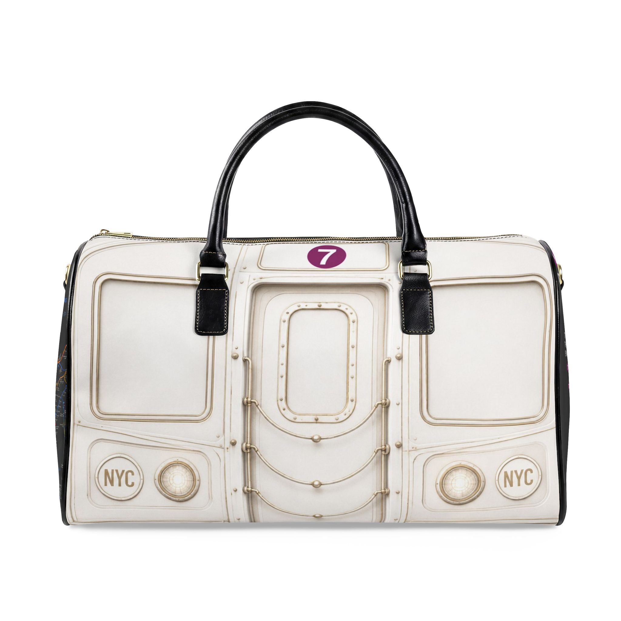 7-Train Faux Leather Travel Bag