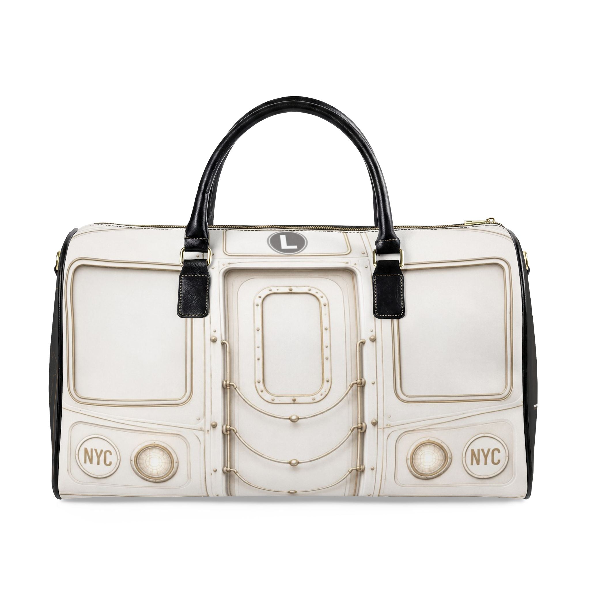 L Line Leather Travel Bag