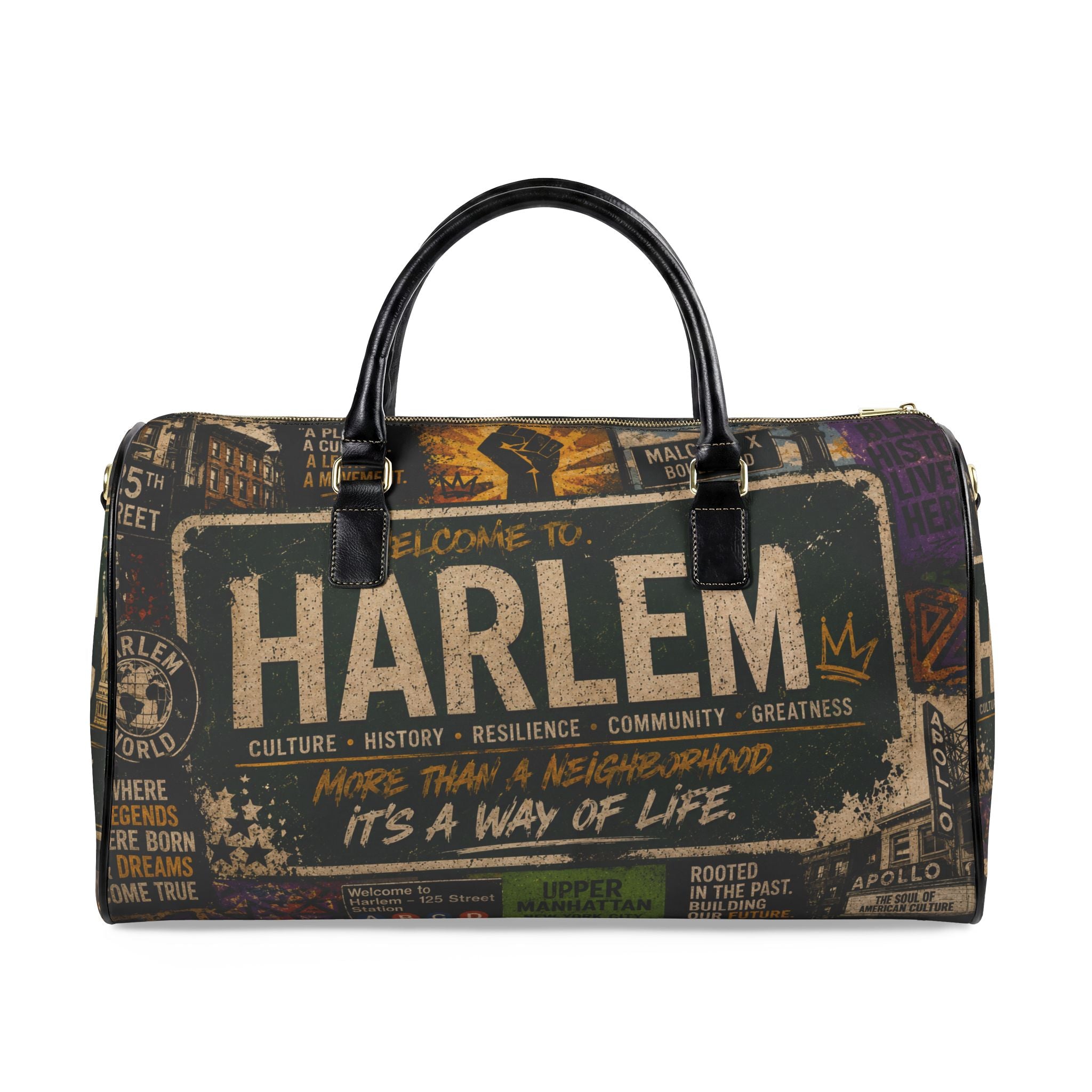 Harlem Faux Leather Travel Bag