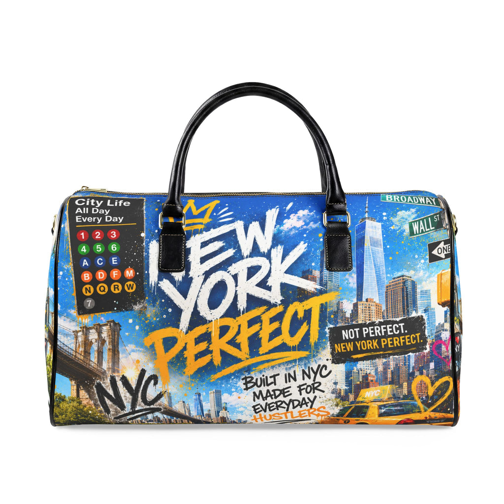 NYP Summer Faux Leather Travel Bag
