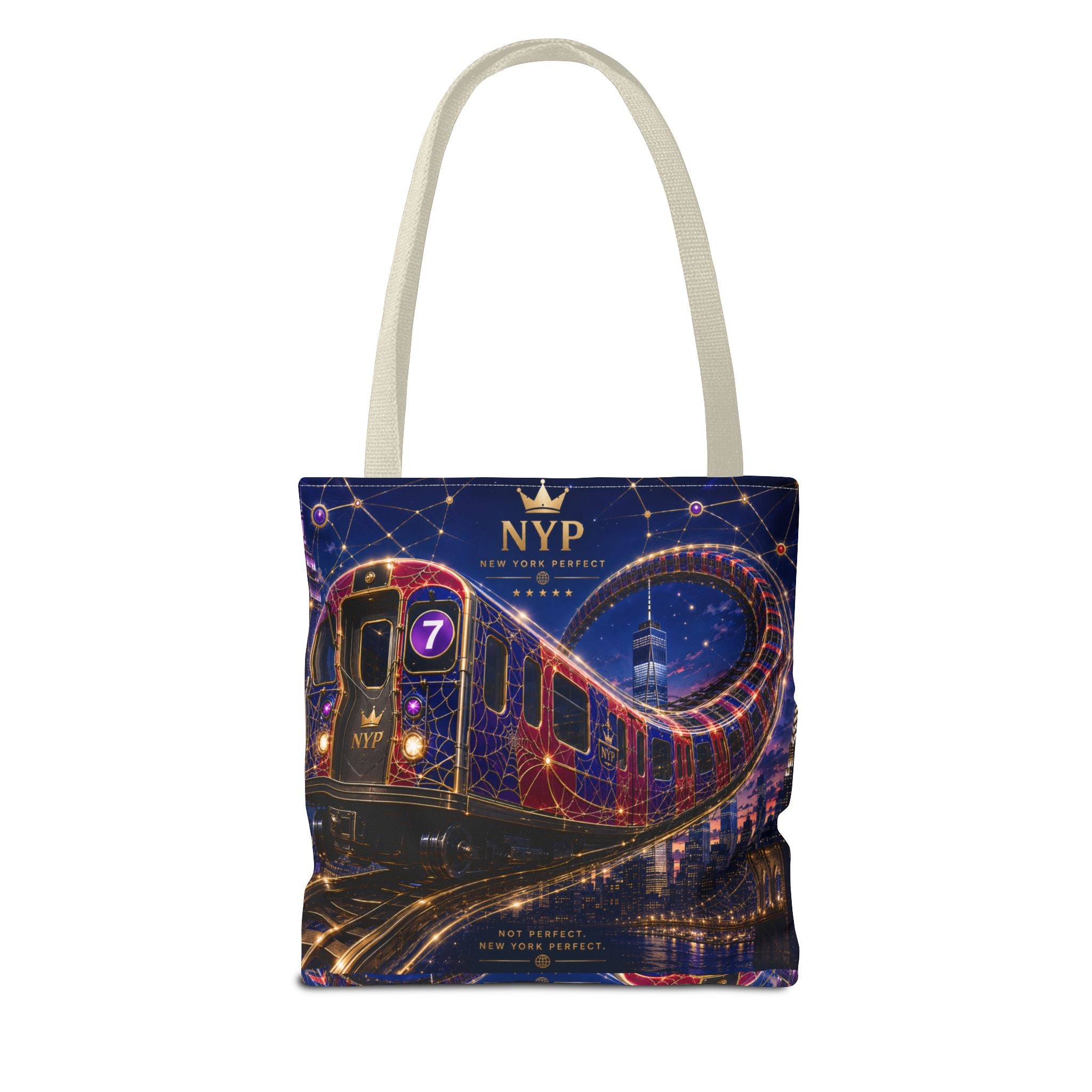 NYP 7 Route Flow Tote Bag (AOP)