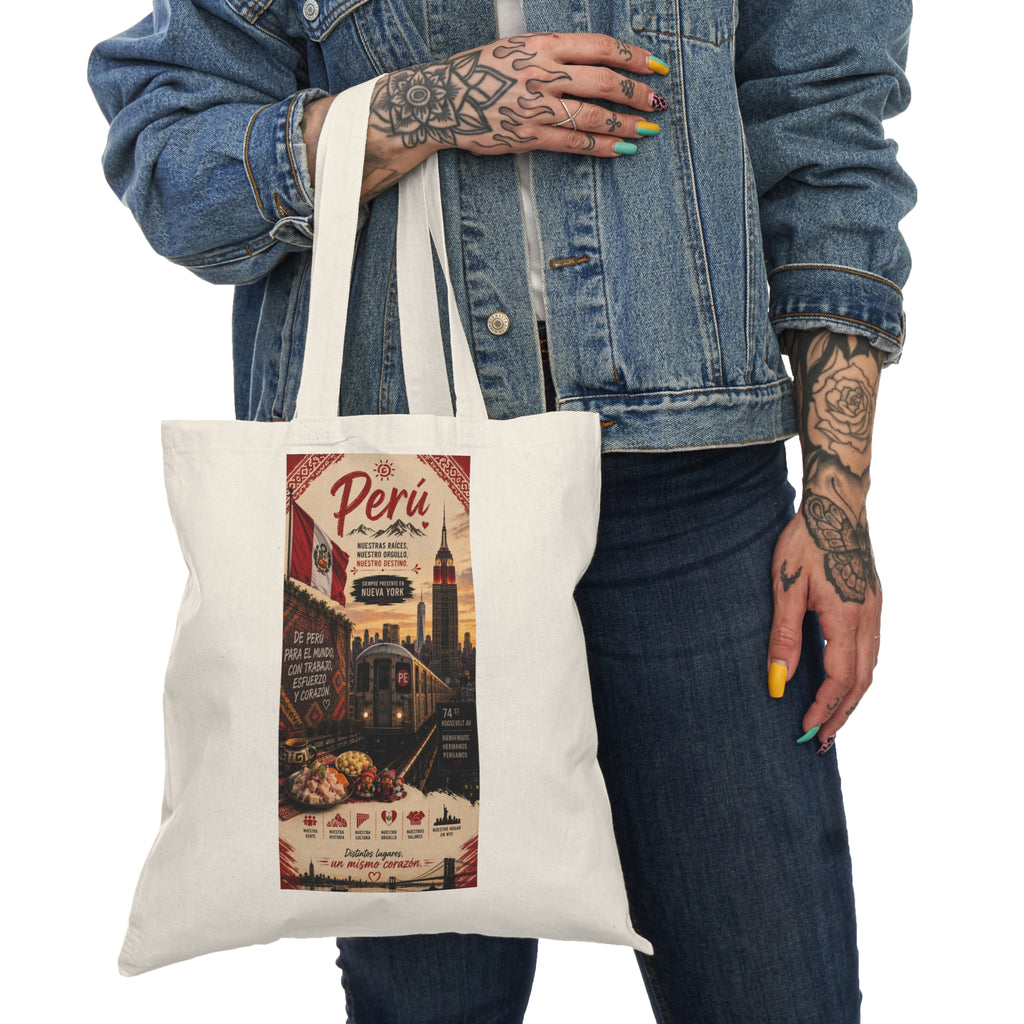 New York Perfect Peru Natural Tote Bag