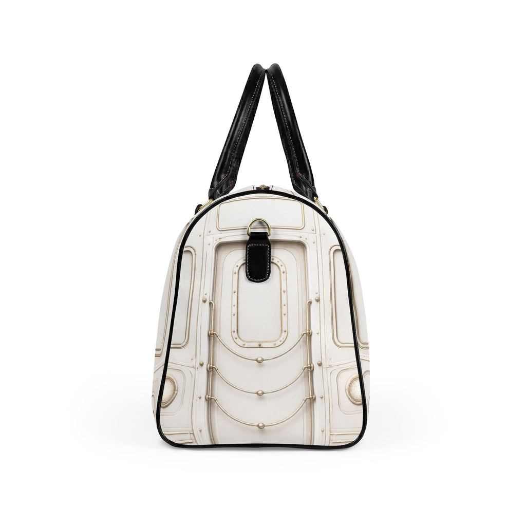 NYP White | Champagne Gold Leather Bag